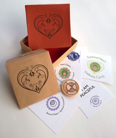 Sunshine Heart Wellness Cards created by Wendy Hurd Creatived