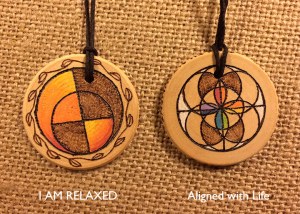 Healing medallion Sacral Chakra I am relaxed
